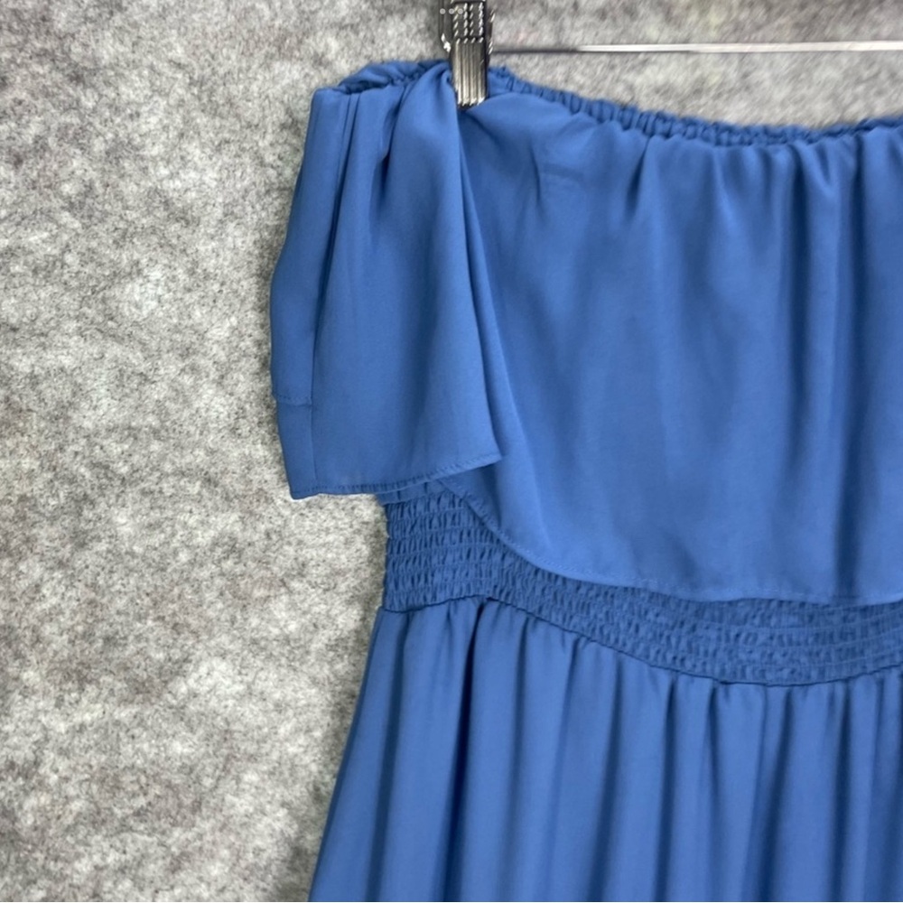 1. State Strapless Blue Dress - Picture 7 of 10